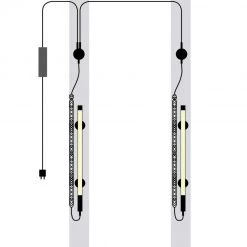 Scangrip Éclairage De Chantier 03.5225 Ligne Lumineuse 2-POST