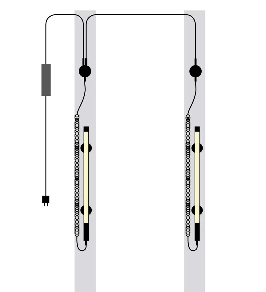 Scangrip Éclairage De Chantier 03.5225 Ligne Lumineuse 2-POST 3 Scangrip Éclairage De Chantier 03.5225 Ligne Lumineuse 2-POST