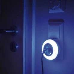 Brennenstuhl Accessoires éclairage 1173260 Kit D'éclairage De Nuit LED Color NL 09 RCD Avec Capteur Crépusculaire Et Prise 9 LED 6lm 3 Couleurs