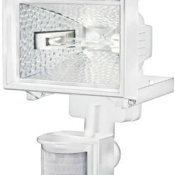 Brennenstuhl Éclairage Extérieur 1178280 Projecteur Halogène H 150 IP44 Avec Détecteur De Mouvement Infrarouge 120W 2216lm Blanc Classe D'efficacité énergétique C