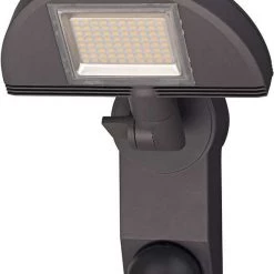 Brennenstuhl Éclairage Extérieur 1179290611 Projecteur à LED Premium City LH 8005 PIR IP44 Anthracite, Avec Détecteur De Mouvement Infrarouge