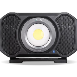Scangrip Éclairage De Chantier AUD202H Audio Light Lampe De Chantier LED Rechargeable/230V Avec Haut-parleur Bluetooth 2000 Lumens