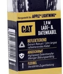 Accessoires éclairage CAT-APPLE LIGHTNING Câble Apple-USB 1.8 Mtr. -Éclairage de chantier Soldes Boutique cat apple lightning cable apple usb 1 8 mtr 1 2